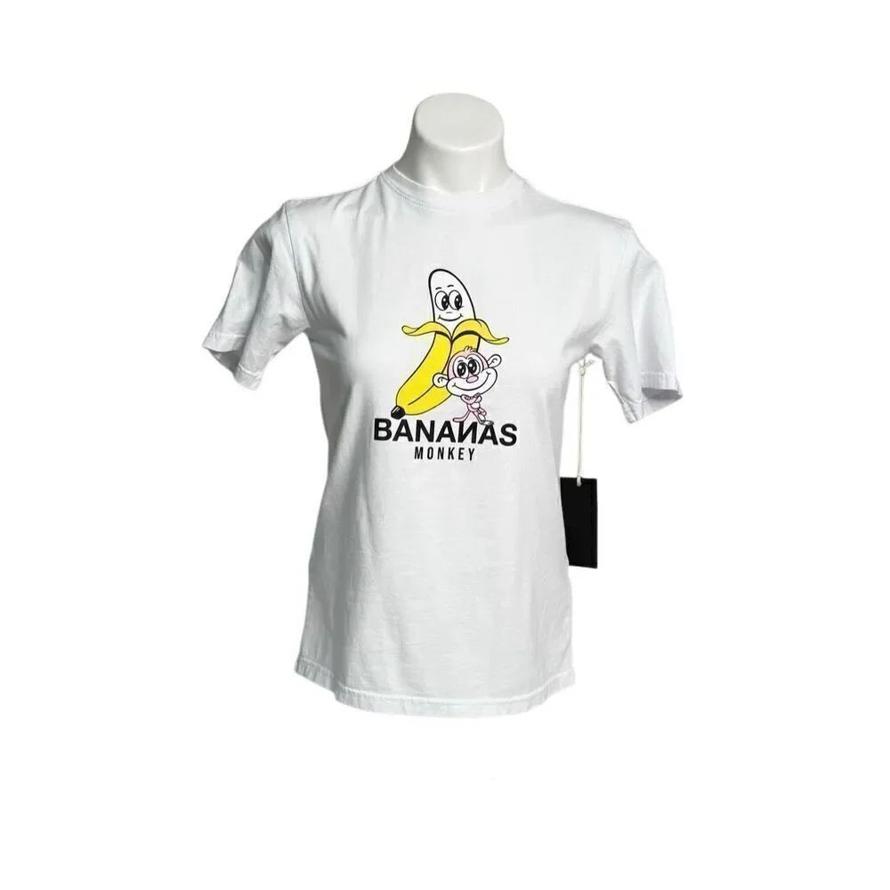 Bananas Monkey NWT white graphic Homies t-shirt size S